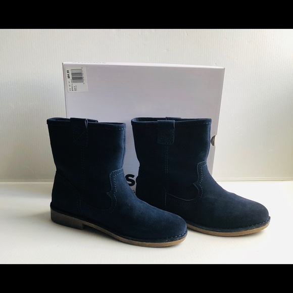 Sonoma Shoes - SONOMA, BLUE SUEDE BOOTIES, WOMENS SIZE 8 1/2